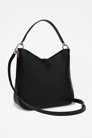 Sac à main en cuir de veau Sirena M - Noir