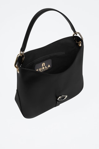 Sac à main en cuir de veau Sirena M - Noir