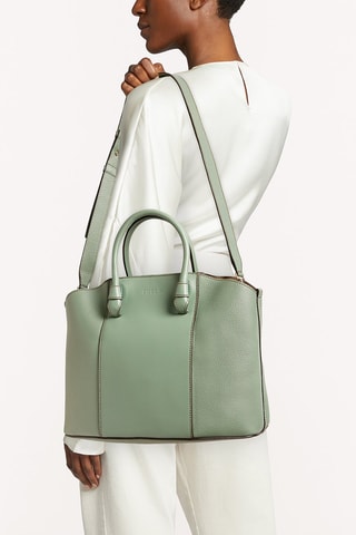 Sac à main en cuir de veau Miastella L - Vert