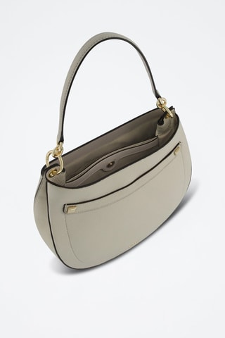 Sac à main en cuir de veau S Afrodite - Gris