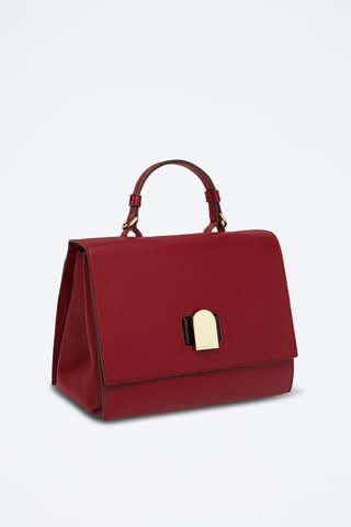 Sac à main en cuir de veau Emma - Rouge