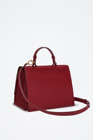 Sac à main en cuir de veau Emma - Rouge