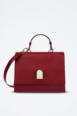 Sac à main en cuir de veau Emma - Rouge