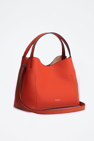 Sac à main en cuir de veau Primula - Rouge