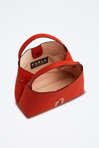 Sac à main en cuir de veau Primula - Rouge