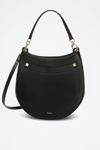 Sac à main en cuir de veau S Afrodite - Noir