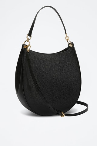 Sac à main en cuir de veau S Afrodite - Noir