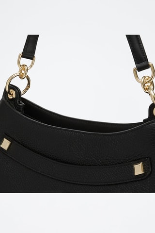 Sac à main en cuir de veau S Afrodite - Noir