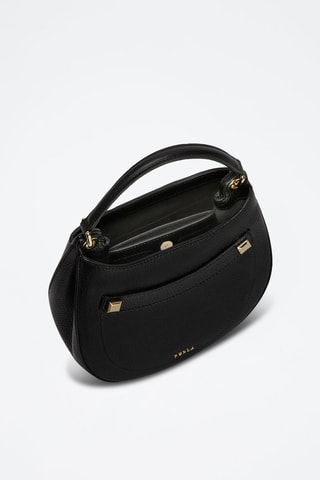 Sac à main en cuir de veau S Afrodite - Noir