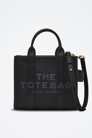 Sac à main en cuir The Crossbody Tote - Noir