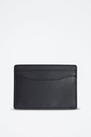 Porte-cartes en cuir The Card Case - Noir