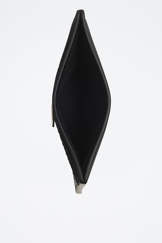 Porte-cartes en cuir The Card Case - Noir