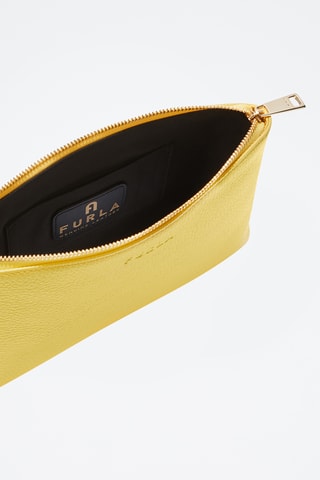 Pochette en cuir Furla Opportunity - Jaune