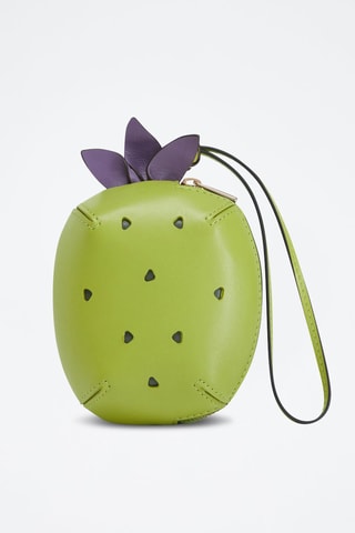 Pochette en cuir de veau Allegra - Vert