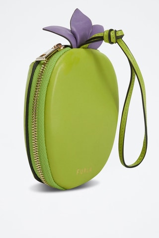 Pochette en cuir de veau Allegra - Vert