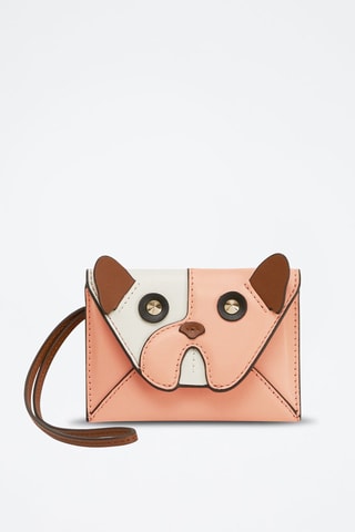 Pochette en cuir Allegra - Saumon