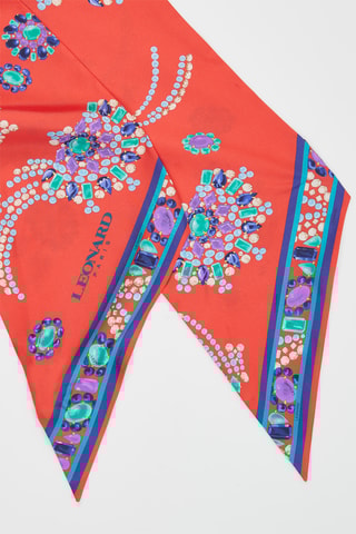 Bandeau en soie Krystal - Rouge