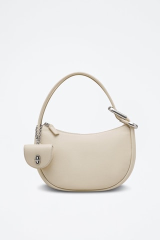 Sac porté épaule en cuir - Ecru