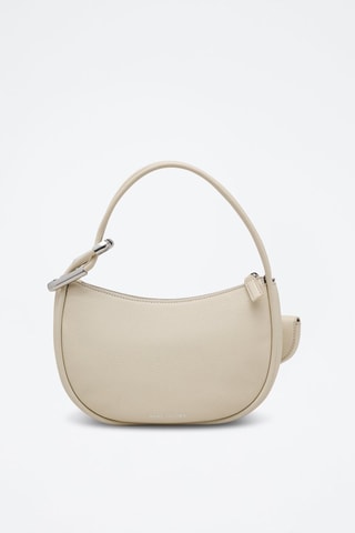 Sac porté épaule en cuir - Ecru