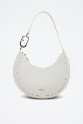 Sac porté épaule en cuir de veau Primavera - Blanc