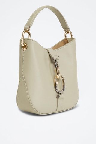 Sac porté épaule en cuir Sirena - Ecru