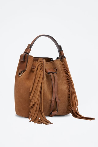Sac seau en cuir Miastella Mini - Marron
