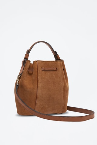 Sac seau en cuir Miastella Mini - Marron