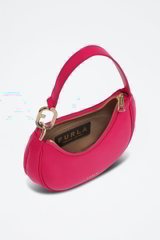 Sac porté épaule en cuir de veau Primavera - Fuchsia