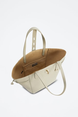 Sac porté épaule Net L - Ecru