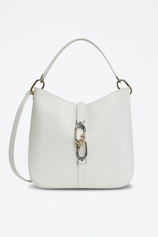 Sac porté épaule en cuir de veau Sirena M - Ciel