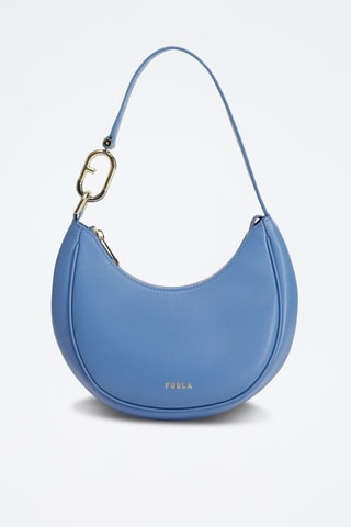 Sac porté épaule en cuir Primavera S - Bleu
