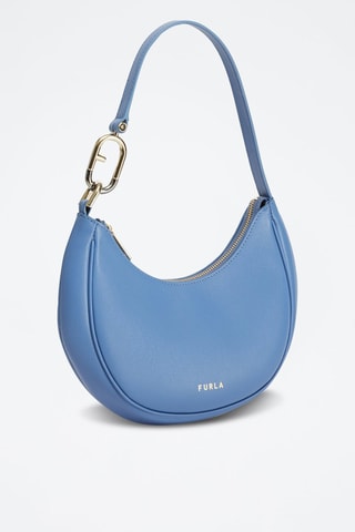 Sac porté épaule en cuir Primavera S - Bleu