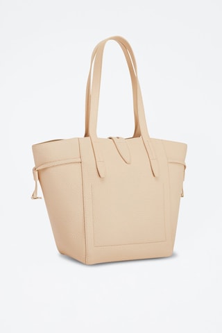 Sac porté épaule en cuir Net - Nude