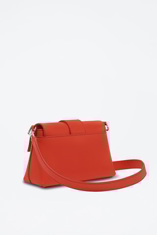 Sac porté épaule en cuir Charlotte Mini - Rouge