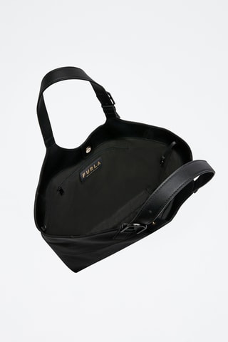 Sac porté épaule en cuir Furla Flow - Noir