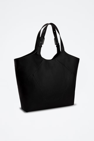 Sac porté épaule en cuir Furla Flow - Noir