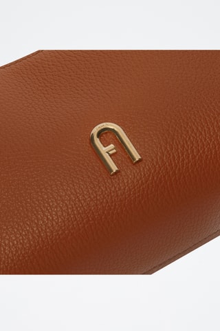 Sac porté épaule en cuir Furla Primula - Marron