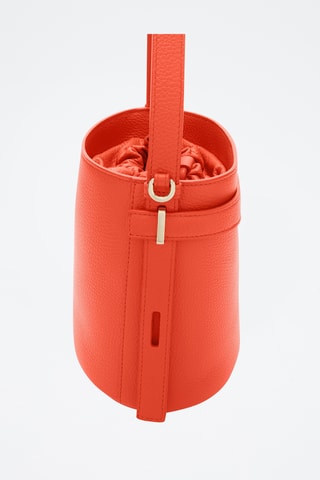 Sac seau en cuir Giove - Orange