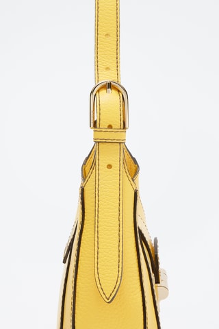 Sac porté épaule en cuir Furla Club 2 - Jaune