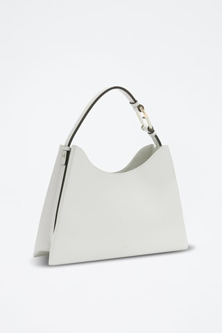 Sac porté épaule en cuir Furla Nuvola - Blanc