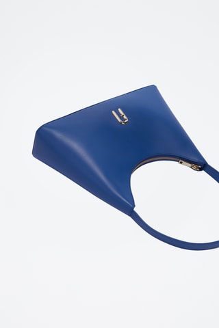 Sac porté épaule en cuir Furla Diamante - Bleu