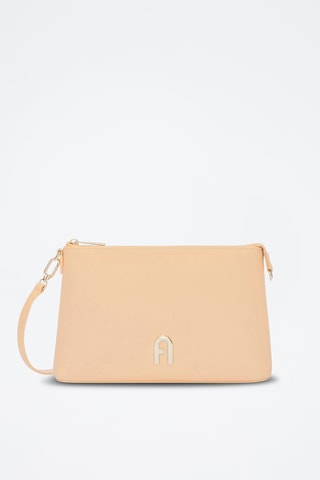Sac bandoulière en cuir Furla Diamante - Beige
