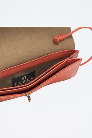 Sac bandoulière en cuir Furla Genesi - Orange