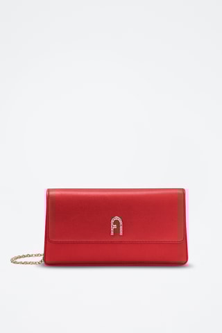 Sac bandoulière en cuir Furla Diamante - Rouge