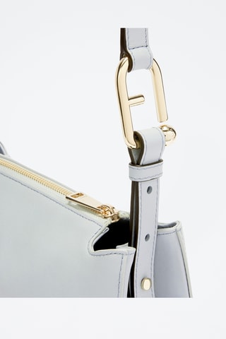 Sac bandoulière en cuir Furla Nuvola - Bleu clair