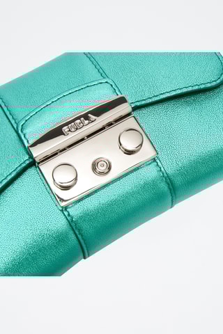 Sac bandoulière en cuir Metropolis Remix - Vert