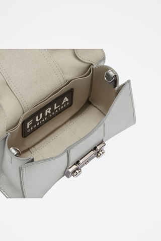 Sac bandoulière en cuir Metropolis Remix - Argenté