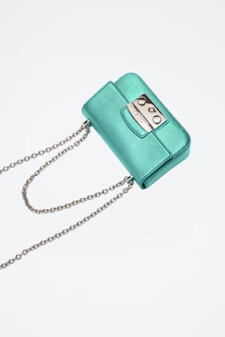 Sac bandoulière en cuir Metropolis- Vert