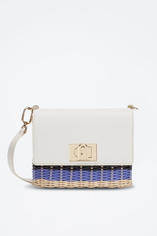 Sac bandoulière en cuir de veau 1927 Mini - Ecru et beige