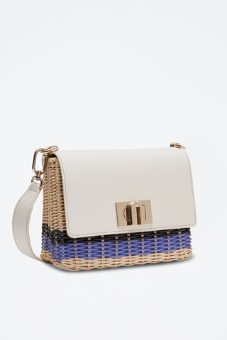 Sac bandoulière en cuir de veau 1927 Mini - Ecru et beige